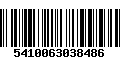 Código de Barras 5410063038486