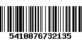 Código de Barras 5410076732135