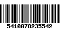 Código de Barras 5410078235542