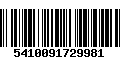 Código de Barras 5410091729981