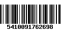 Código de Barras 5410091762698