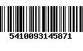 Código de Barras 5410093145871