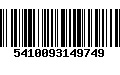 Código de Barras 5410093149749