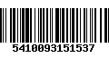 Código de Barras 5410093151537