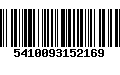 Código de Barras 5410093152169