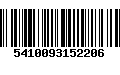 Código de Barras 5410093152206