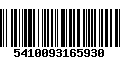 Código de Barras 5410093165930