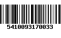 Código de Barras 5410093170033