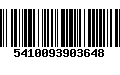 Código de Barras 5410093903648