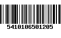 Código de Barras 5410106501205