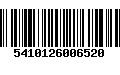 Código de Barras 5410126006520