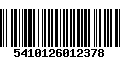 Código de Barras 5410126012378