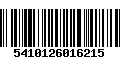 Código de Barras 5410126016215