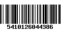 Código de Barras 5410126044386