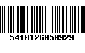 Código de Barras 5410126050929