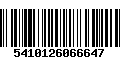 Código de Barras 5410126066647