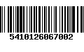 Código de Barras 5410126067002