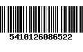 Código de Barras 5410126086522