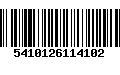 Código de Barras 5410126114102