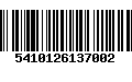 Código de Barras 5410126137002