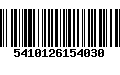 Código de Barras 5410126154030