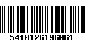 Código de Barras 5410126196061