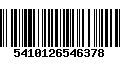 Código de Barras 5410126546378