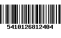 Código de Barras 5410126812404