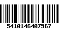 Código de Barras 5410146407567