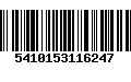 Código de Barras 5410153116247