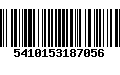 Código de Barras 5410153187056