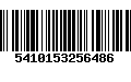 Código de Barras 5410153256486