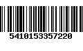 Código de Barras 5410153357220