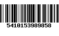 Código de Barras 5410153989858