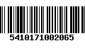 Código de Barras 5410171002065