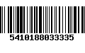 Código de Barras 5410188033335