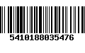 Código de Barras 5410188035476