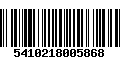 Código de Barras 5410218005868