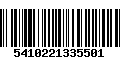 Código de Barras 5410221335501