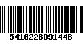 Código de Barras 5410228091448