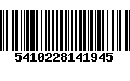 Código de Barras 5410228141945