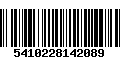 Código de Barras 5410228142089