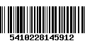 Código de Barras 5410228145912