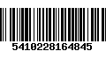 Código de Barras 5410228164845