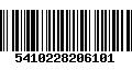 Código de Barras 5410228206101