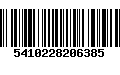 Código de Barras 5410228206385