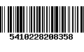 Código de Barras 5410228208358