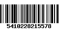 Código de Barras 5410228215578