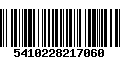 Código de Barras 5410228217060