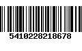 Código de Barras 5410228218678